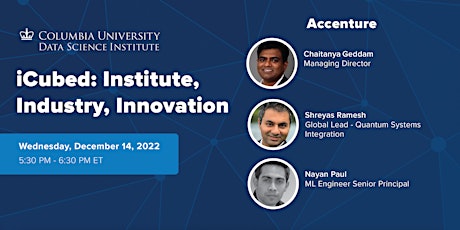 iCubed Seminar: Accenture (HYBRID)