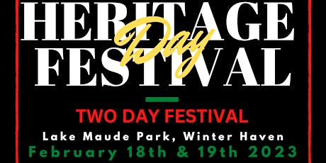 28th Annual Two Day- Heritage Day Festival: Celebrating  Black Resiliency