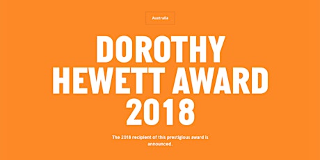 The 2018 Dorothy Hewett Award Ceremony 