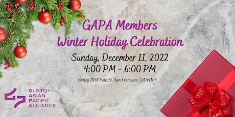 Winter Holiday Celebration: A GAPA Members Event