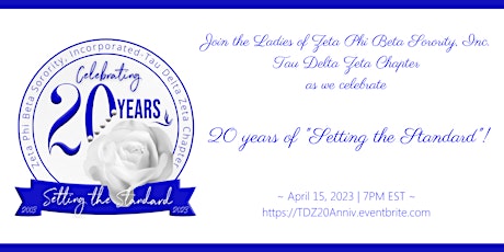 20 Years of Setting the Standard: A Tau Delta Zeta Anniversary Celebration!