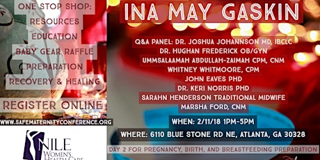 Childbirth Educational Gathering with Ina May Gaskin, Mothers, and Midwives primary image