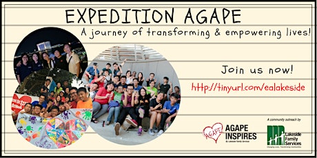 Inviting Volunteers for Expedition Agape primary image