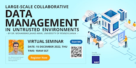 SBIP Seminar: Large-Scale Collaborative Data Management in Untrusted Env