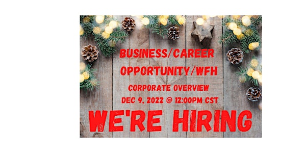 WFH Career/Business Opportunity
