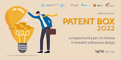 Webinar: il nuovo Patent Box 2022, investire in brevetti software e design