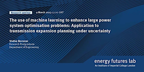 Use of machine learning to enhance large power system optimisation problems