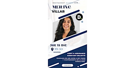 Meet & Greet Alumni con Meiling Villar
