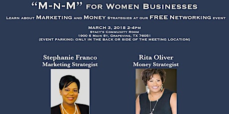 WOMEN ENTREPRENEURS DFW: Learn about Marketing and Money Strategies at our FREE Networking event primary image