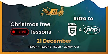 Free Christmas lessons on web development