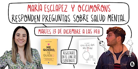 María Esclapez y Occimorons - Charla sobre salud mental