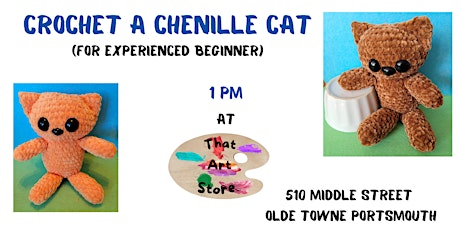 Crochet a Chenille Cat