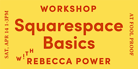 Squarespace Basics with Rebecca Power primary image