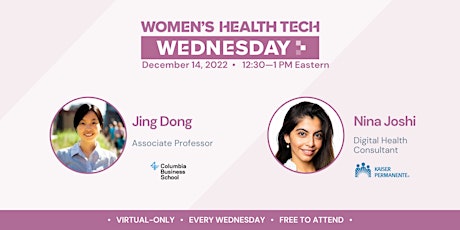 HITLAB Women's Health Tech Wednesday's | Columbia Business School