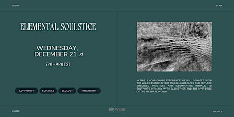 Hauptbild für Elemental Soulstice: Eco-Somatic Winter Solstice Experience