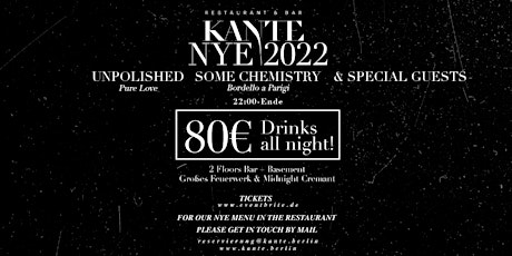 KANTE Restaurant & Bar NYE 2022