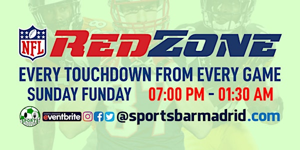 Sunday Funday | Watch NFL RedZone Week 15 - NFL Madrid Tapas Bar