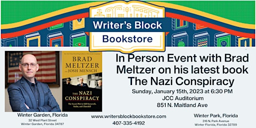In Person Book Signing with author Brad Meltzer