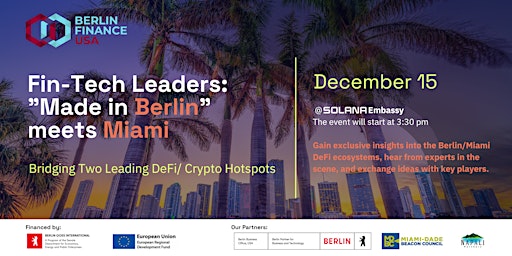 Fin-Tech Leaders Event: "Made in Berlin" meets Miami