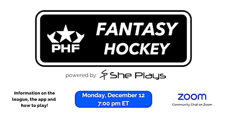 PHF Fantasy Hockey 101
