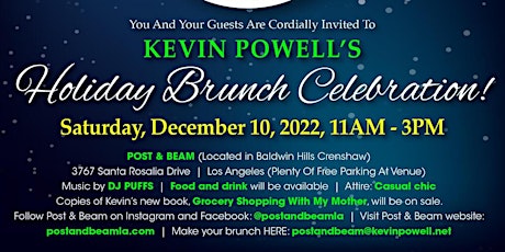 Kevin Powell's Los Angeles Holiday Brunch AND New Book Celebration!