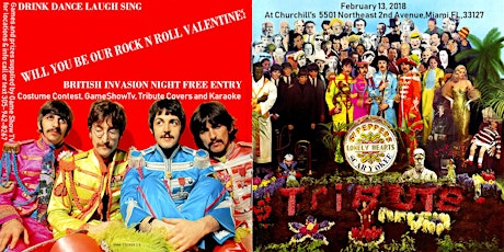 Rock n Roll Valentines #ValentineKISS Beatlemania British Invasion tribute FreeEntry 