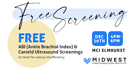 MCI Elmhurst: Free ABI & Carotid Ultrasound Screening