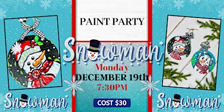 Paint Party: Joyful Snowman Ornaments