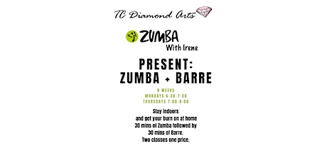 Zumba + Barre - An 8 week virtual Series