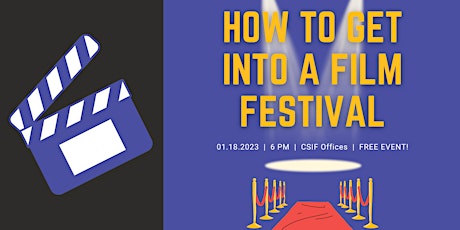 How to Get Into a Film Festival