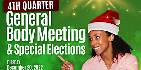 December General Body Meeting primary image