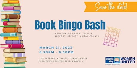 Women United of Utah County Fundraiser--  Book Bingo Bash