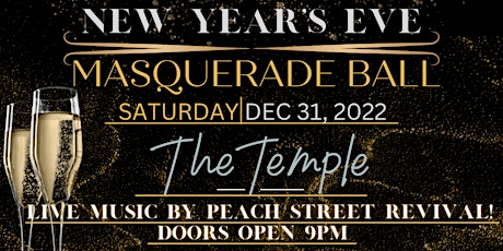 New Years Eve Grand Opening Masquerade Ball at The Temple