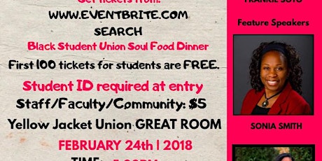 Black Student Union Soul Food Dinner primary image