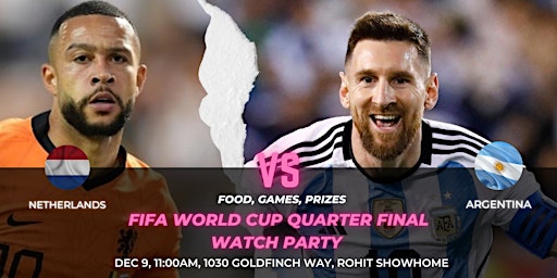 FIFA WORLD CUP QUARTER FINAL  WATCH PARTY