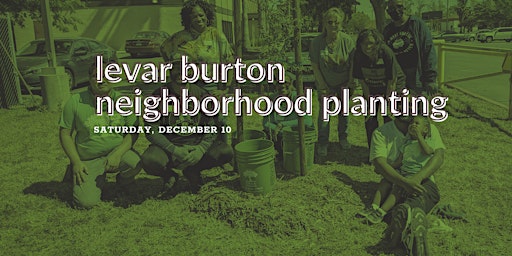 LeVar Burton Neighborhood Tree Planting