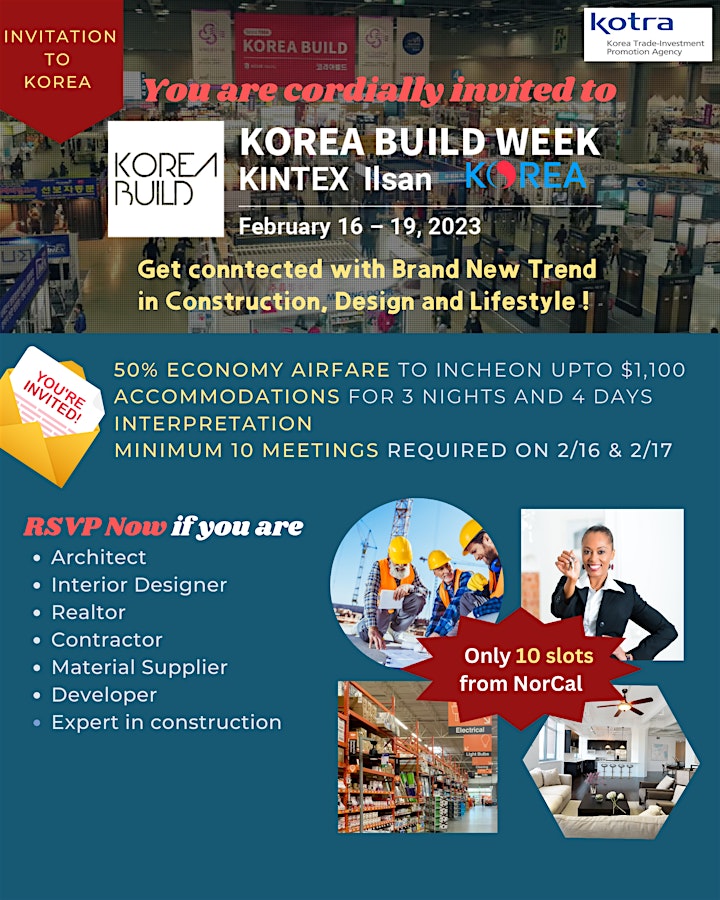 Korea Build Week 2023 ( Invitation to Korea ) 이미지