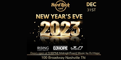 NEW YEARS EVE @ HARD ROCK CAFE NASHVILLE!!