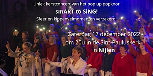 Kerstconcert 2022 in Nijlen van Pop-up Popkoor smART to SiNG