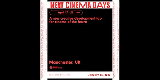 New Cinema Days Open Call: Webinar