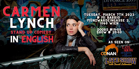 Hauptbild für Carmen Lynch - English Stand Up Comedy - One night only in Vienna!