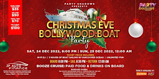 Christmas Eve Bollywood Boat Party | Party Shadows