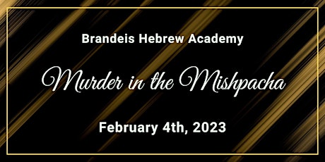 Murder in the Mishpacha: LIVE at Brandeis