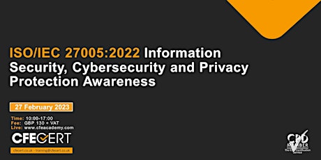 ISO/IEC 27005:2022 Information Security, Cybersecurity and Privacy - ₤130
