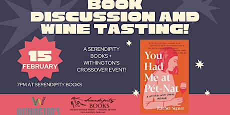 Wine Tasting and Book Discussion with Withington's