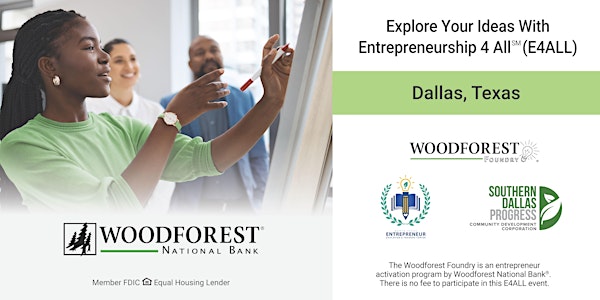 Explore Your Ideas With Entrepreneurship 4 All (E4ALL) - Dallas