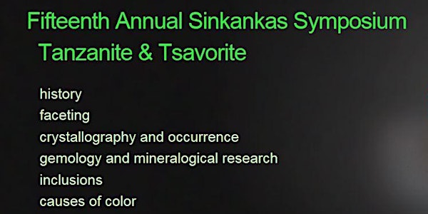2018 Sinkankas Symposium