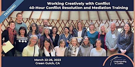 Working Creatively with Conflict: 40 Hour Mediation and Conflict Resolution