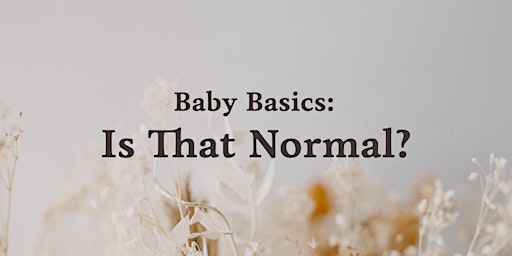 Primaire afbeelding van Baby Basics: Is That Normal?