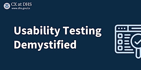 Usability Testing Demystified